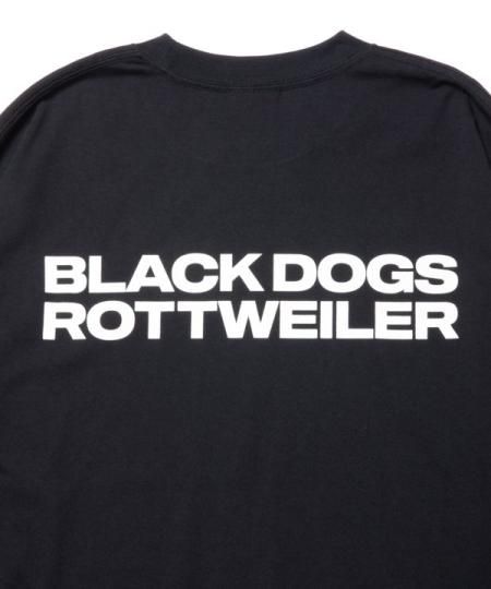 【2024年最新】大人気ブランドの人気アイテム  ROTTWEILER (ロットワイラー) 2 LINE L/S TEE (プリント長袖T) BLACK トップス