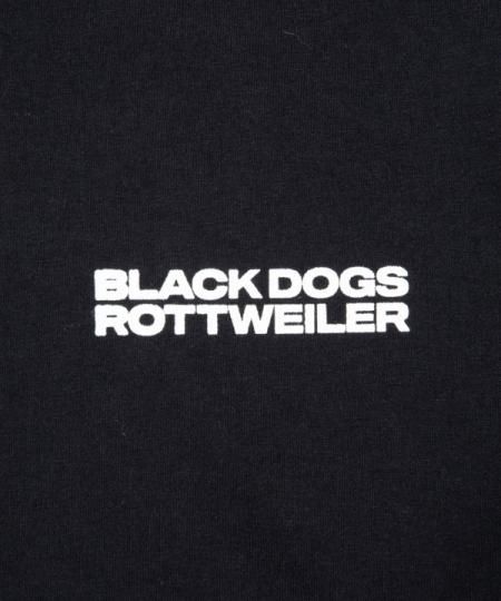 ROTTWEILER (ロットワイラー) 2 LINE L/S TEE (プリント長袖T) BLACK