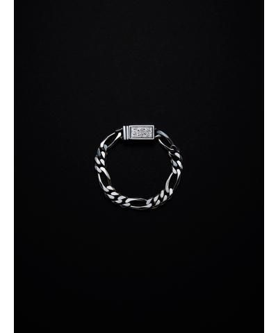 ANTIDOTE BUYERS CLUB Engraved Box Clasp Figaro Bracelet (ボックス 