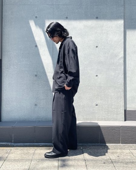 COOTIE (クーティー) T/W Sucker Open Collar L/S Shirt (T/Wサッカー