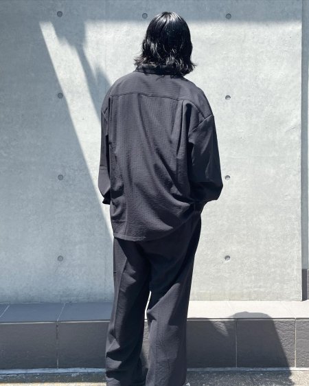 COOTIE (クーティー) T/W Sucker Open Collar L/S Shirt (T/Wサッカー