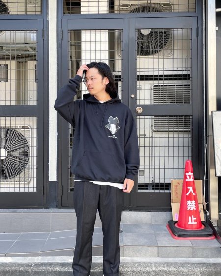 WACKO MARIA (ワコマリア) JEAN-MICHEL BASQUIAT / PULLOVER HOODED SWEAT SHIRT  (プルオーバーパーカー) BLACK