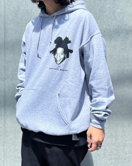 WACKO MARIA (ワコマリア) JEAN-MICHEL BASQUIAT / PULLOVER HOODED SWEAT SHIRT  (プルオーバーパーカー) GRAY