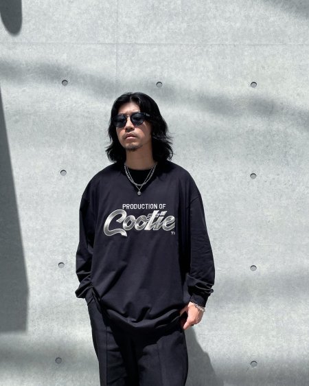 COOTIE (クーティー) Embroidery Oversized L/S Tee (PRODUCTION OF