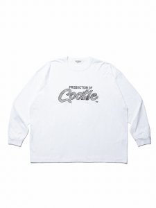 【残り1点】COOTIE (クーティー) Embroidery Oversized L/S Tee (PRODUCTION OF COOTIE)(長袖TEE) Off White