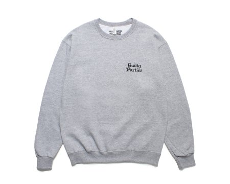 WACKO MARIA (ワコマリア) CREW NECK SWEAT SHIRT(TYPE-2)(クルーネックスウェット) GRAY