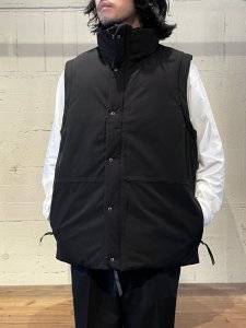 【残り1点】FORTUNA HOMME(フォルトゥナオム) TEC Down Vest (テックダウンベスト) BLACK