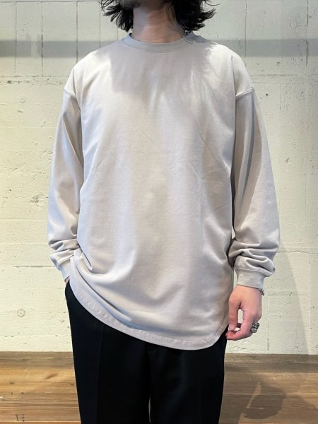 FORTUNA HOMME(フォルトゥナオム) Cashtouch L/S Tee (カシミアタッチロングスリーブTEE) GRAY