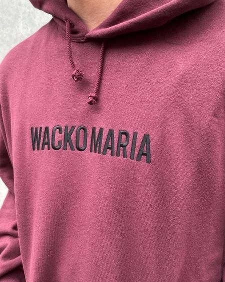 WACKO MARIA (ワコマリア) MIDDLE WEIGHT PULLOVER HOODED SWEAT SHIRT  (ミドルウェイトプルオーバーパーカー) BURGUNDY