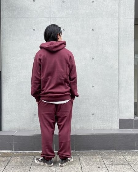 WACKO MARIA (ワコマリア) MIDDLE WEIGHT PULLOVER HOODED SWEAT SHIRT  (ミドルウェイトプルオーバーパーカー) BURGUNDY