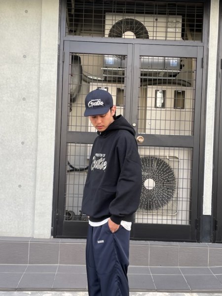 COOTIE (クーティー) Embroidery Sweat Hoodie (PRODUCTION OF COOTIE) (スウェットフーディー)  Black