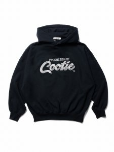 COOTIE (クーティー) Embroidery Sweat Hoodie (PRODUCTION OF COOTIE) (スウェットフーディー) Black