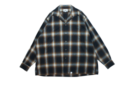 WAX (ワックス) Shaggy ombre check shirts (オンブレチェックシャツ