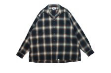 WAX (ワックス) Shaggy ombre check shirts (オンブレチェックシャツ) BROWN