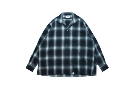 WAX (ワックス) Shaggy ombre check shirts (オンブレチェックシャツ 