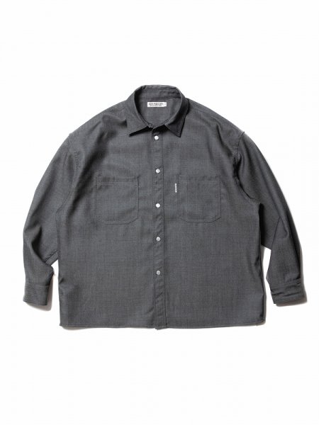 COOTIE (クーティー) Wool Work L/S Shirt (ウールワーク長袖