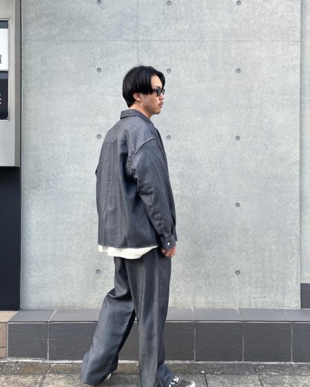 COOTIE (クーティー) Wool Work L/S Shirt (ウールワーク長袖