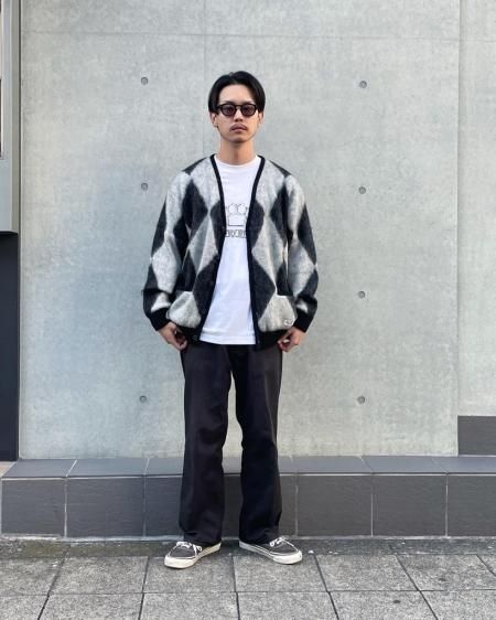 WACKO MARIA (ワコマリア) DIAMOND MOHAIR CARDIGAN (ダイアモンド柄 ...