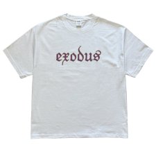 【残り1点】exodus (エクソダス) EXODUS LOGO T SHIRTS (クルーネックTEE) WHITE