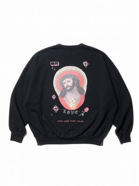 COOTIE (クーティー) Open End Yarn Sweat Crew (JESUS) (オープン