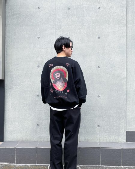 COOTIE (クーティー) Open End Yarn Sweat Crew (JESUS) (オープン ...