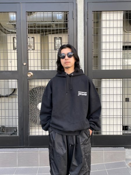 COOTIE (クーティー) Open End Yarn Sweat Hoodie (JESUS) (オープンエンドヤーンスウェットフーディー)  Black