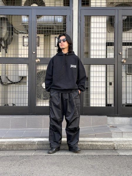 COOTIE (クーティー) Open End Yarn Sweat Hoodie (JESUS) (オープンエンドヤーンスウェットフーディー)  Black