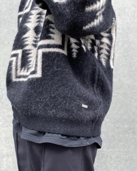 DELUXE (デラックス) PENDLETON × DELUXE KNIT (モヘアクルーネック ...