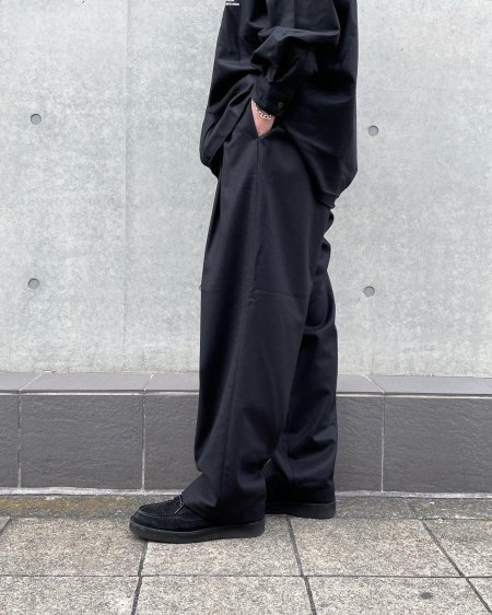 COOTIE (クーティー) CA/W Flannel 2 Tuck Wide Easy Trousers