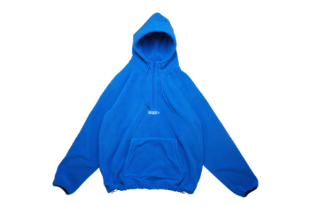 WAX Freeze half zip hoodie BLUE WX-0309M