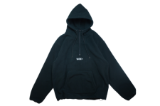 WAX (ワックス) Freeze half zip hoodie (ハーフジップフーディー) BLACK