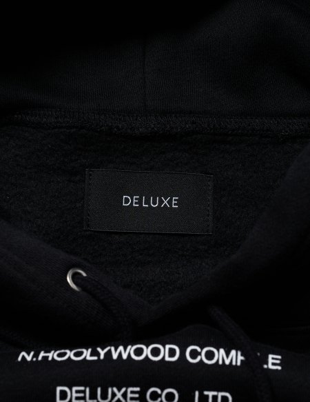 DELUXE (デラックス) N.HOOLYWOOD x DELUXE HOODIE (プルオーバーパーカー) BLACK