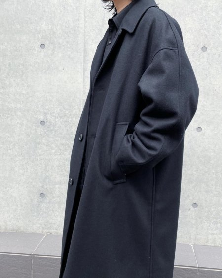 COOTIE (クーティー) CA/W Melton Chester Coat (カシミアウールメルトンチェスターコート) Black