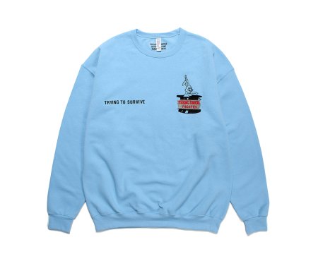 WACKO MARIA (ワコマリア) CREW NECK SWEAT SHIRT ( TYPE-2 ) (クルーネックスウェット) BLUE