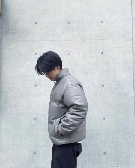 WACKO MARIA (ワコマリア) LEATHER DOWN JACKET -B- ( TYPE-1 ) (レザーダウンジャケット) GRAY