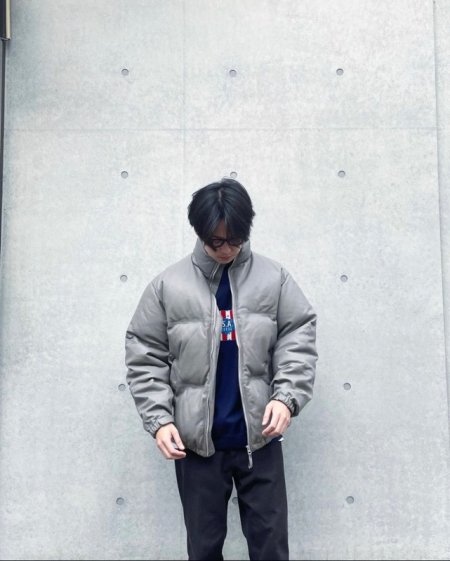 WACKO MARIA (ワコマリア) LEATHER DOWN JACKET -B- ( TYPE-1 ) (レザーダウンジャケット) GRAY