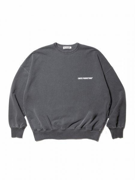 COOTIE (クーティー) Pigment Dyed Open End Yarn Sweat Crew 