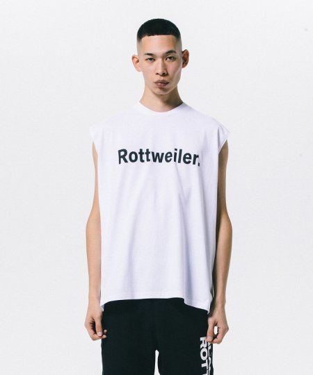 【24SS先行予約商品】ROTTWEILER (ロットワイラー) CLASSIC NO SLEEVE TEE(ノースリーブＴシャツ) WHITE