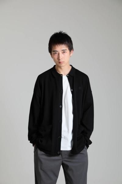 DELUXE (デラックス) Evisen x DELUXE ZENAKU DELUXE KNIT SHIRTS(Evisen x DELUXE善悪ニットシャツ)  BLACK