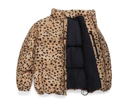 WACKO MARIA (ワコマリア) NANGA / LEOPARD DOWN JACKET(ナンガレオパードダウンジャケット) BEIGE