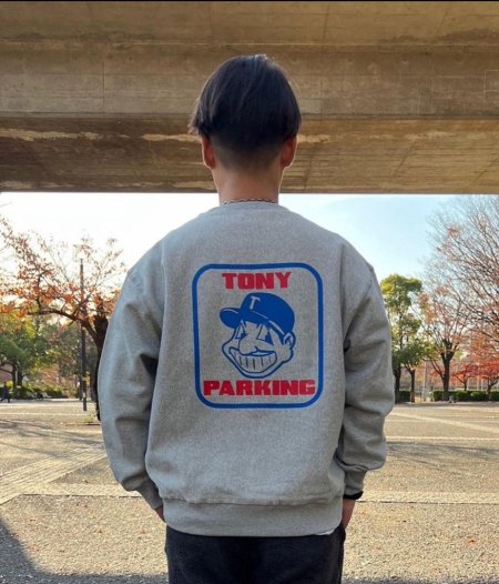 TONY TAIZSUN (トニータイズサン) TONY PARKING CREW (クルーネックスウェット) GRAY