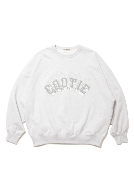 COOTIE (クーティー) Open End Yarn Print Sweat Crew (プリントスウェットクルー) Oatmeal