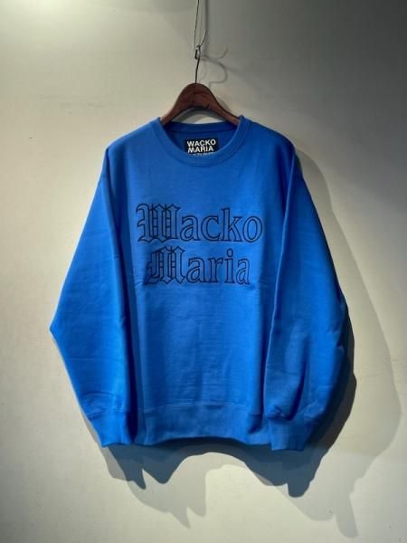 WACKO MARIA (ワコマリア)HEAVY WEIGHT CREW NECK SWEAT SHIRT ( TYPE-2 )(クルーネックスウェット)  BLUE