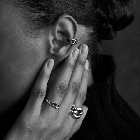 GARNI(ガルニ) Curb Chain Ring - S(カーブチェーンリングS) SILVER