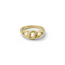 GARNI(ガルニ) Curb Chain Ring - S(カーブチェーンリングS) GOLD