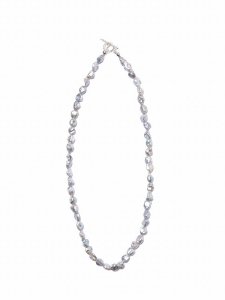 【残り1点】COOTIE (クーティー) Distortion Pearl Necklace (パールネックレス) Silver