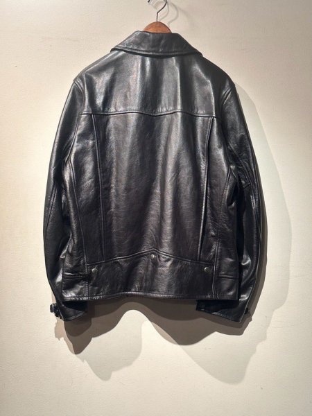 WACKO MARIA (ワコマリア) DOUBLE RIDERS LEATHER JACKET (ダブルライダースレザージャケット) BLACK