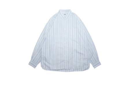 MOWX-0330WAX (ワックス) Stripe pocket shirts(ストライプポケットシャツ) SAX