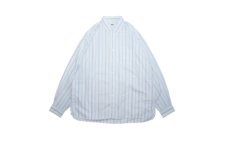 ڻĤ1WAX (å) Stripe pocket shirts(ȥ饤ץݥåȥ) SAX