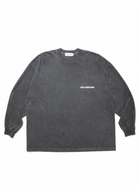 COOTIE (クーティー) Pigment Dyed L/S Tee(ピグメントダイL/S TEE) Black